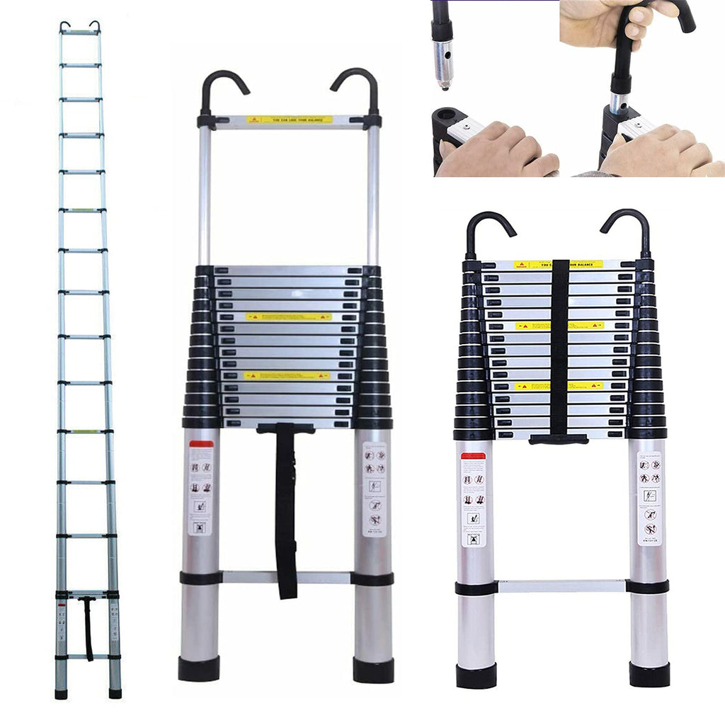 Telescoping Extension Ladder 20.34FT 330 Pound Capacity L72879
