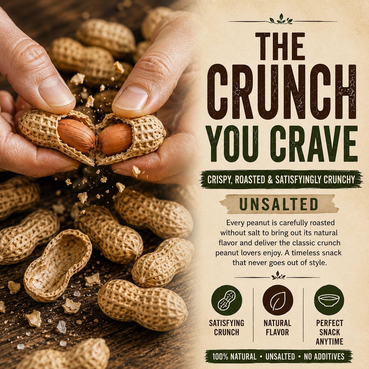 4 LB Unsalted Roasted Peanuts In Shell I1132