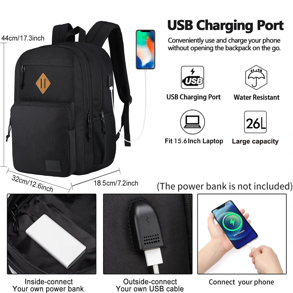 Anti Theft Laptop Backpack with USB Charging Port L9083