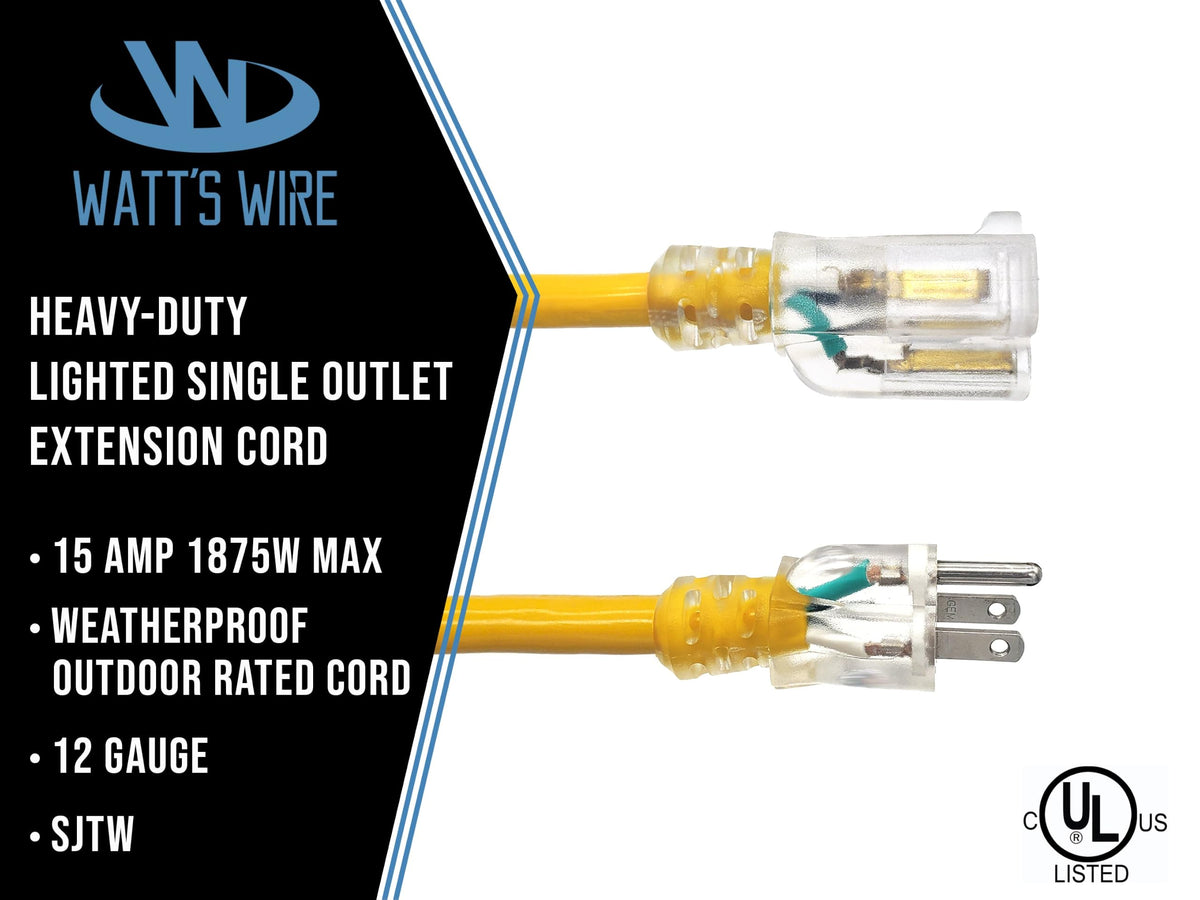 15 ft 12 Gauge Heavy Duty Extension Cord W387747