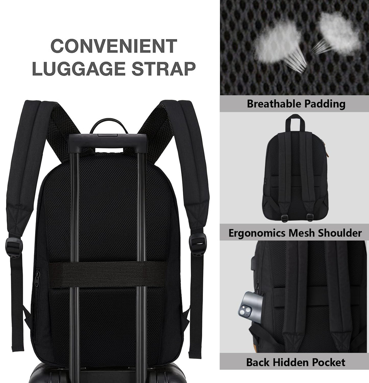 Anti Theft Laptop Backpack with USB Charging Port L9083