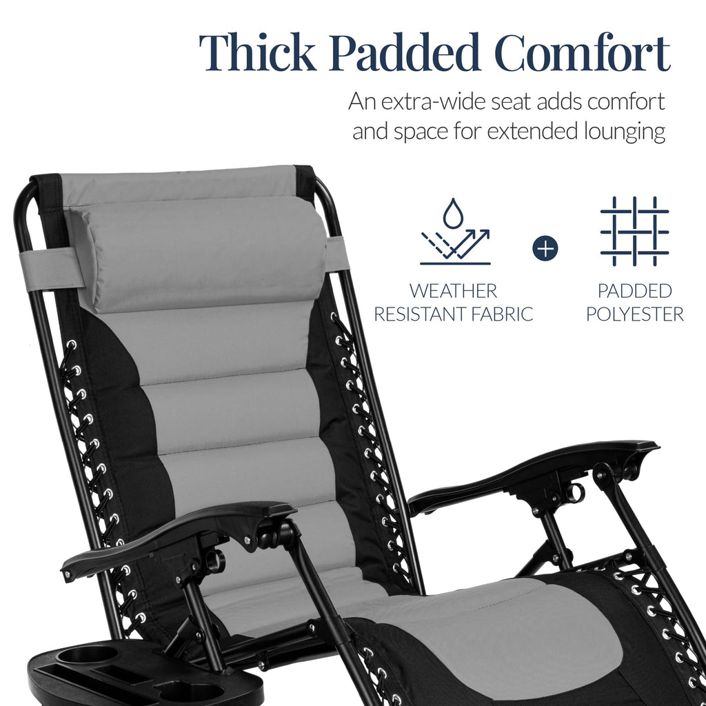 Oversized Padded Zero Gravity Chair Recliner U6412