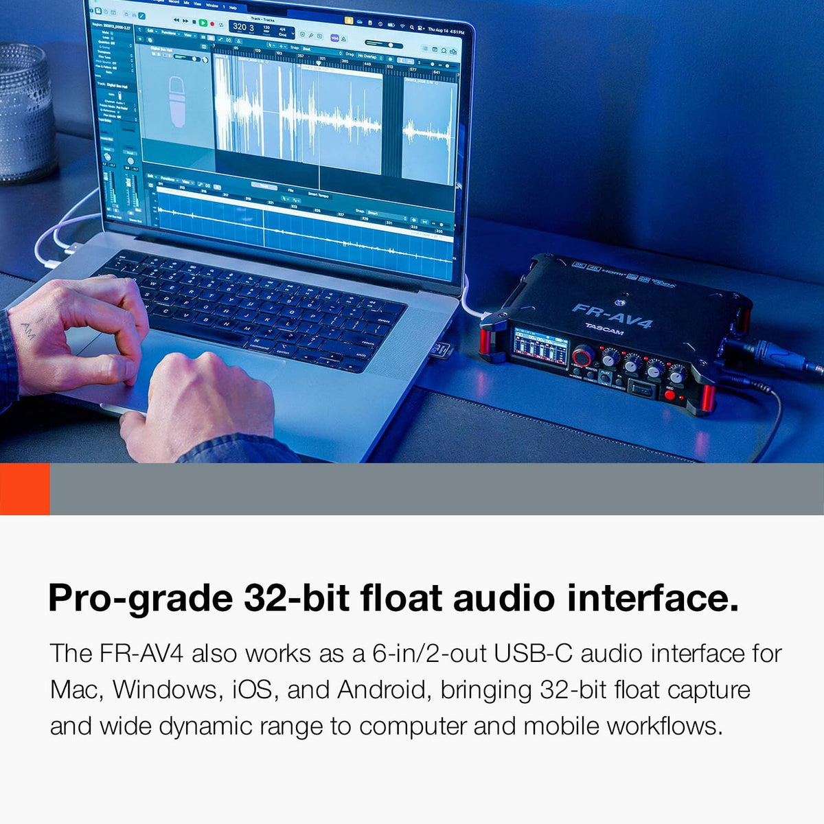 4-Channel 32-Bit Float Field Recorder with Mixer U33034