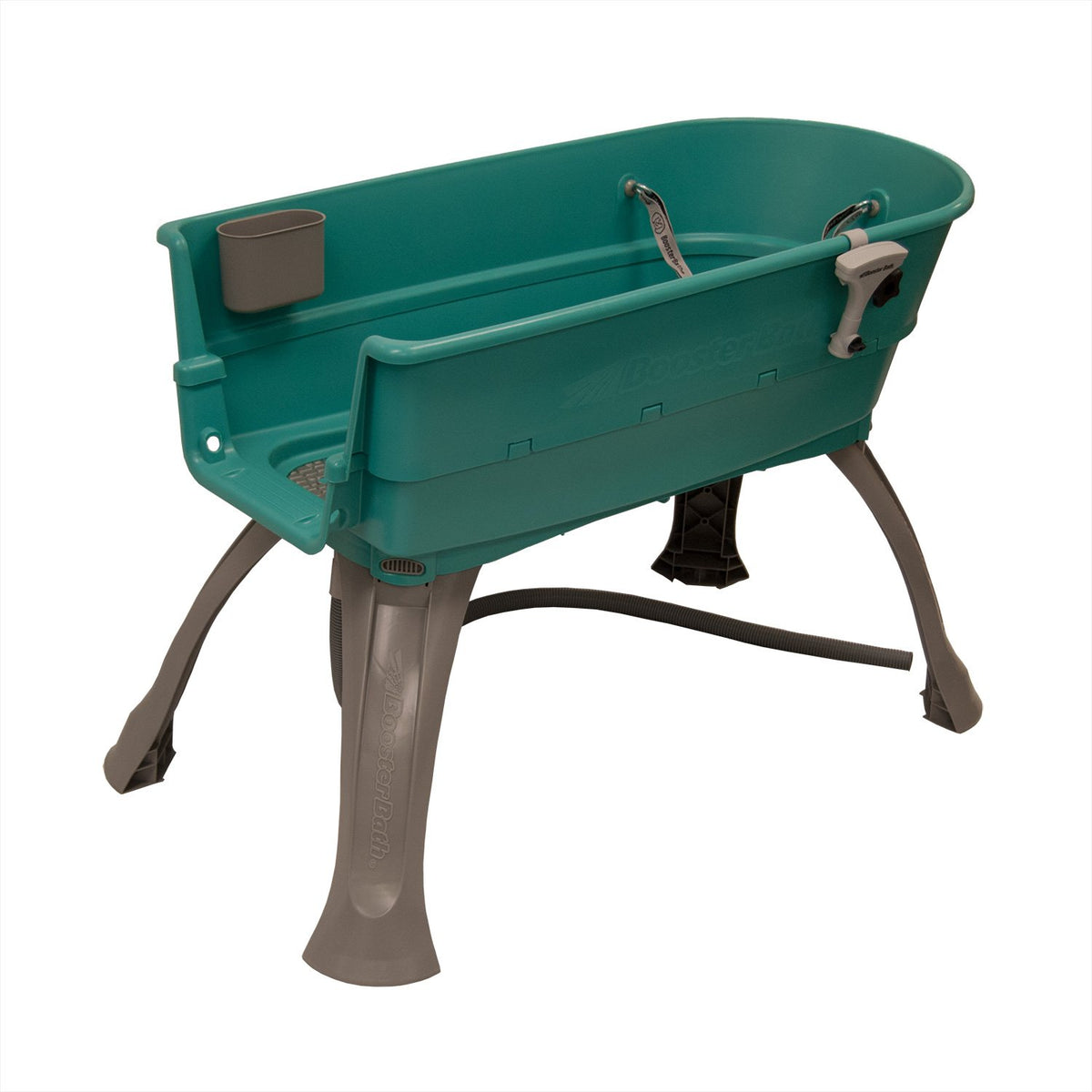 Elevated Pet Bathing Large Teal with Steps C455