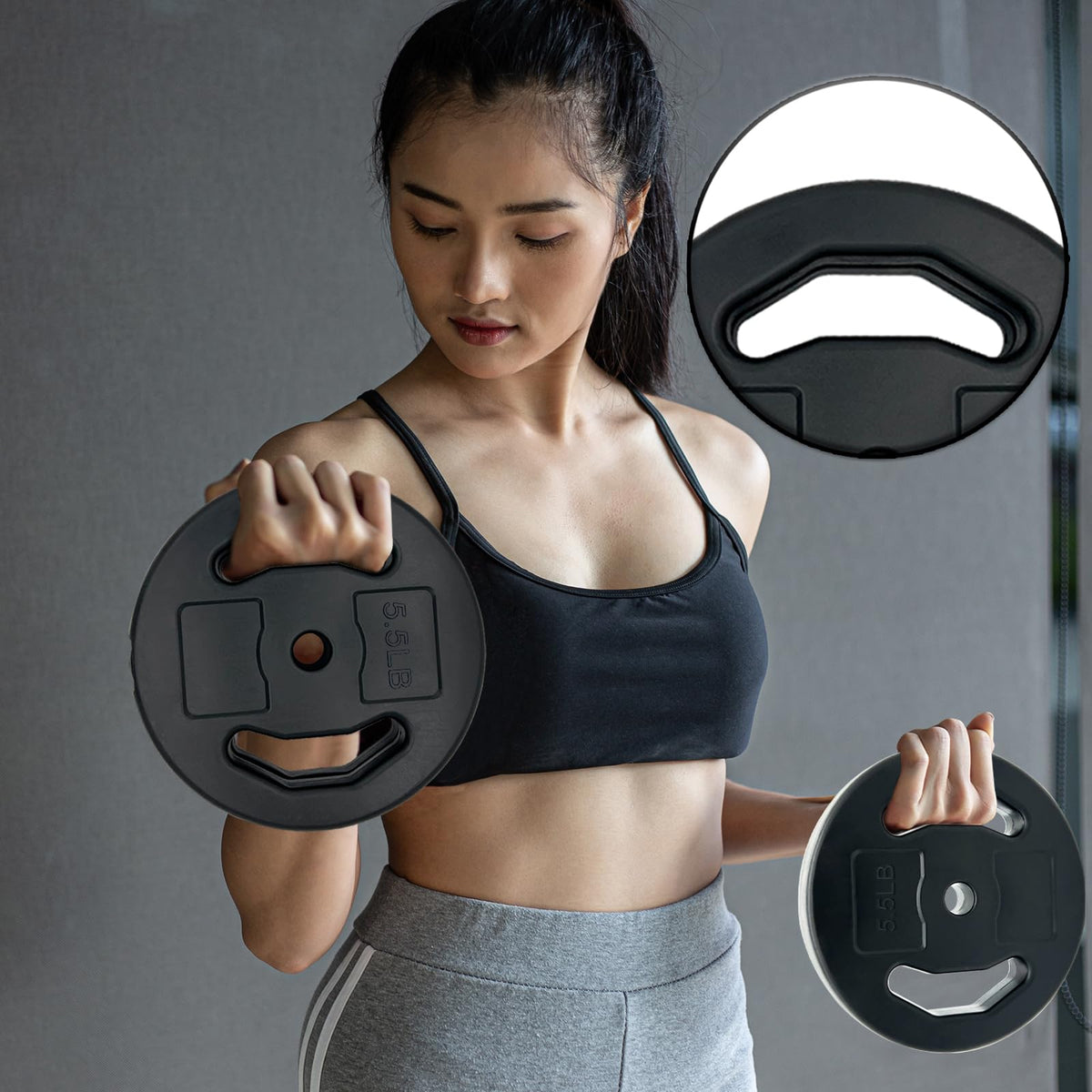 Adjustable Barbell Weight Set Q778688