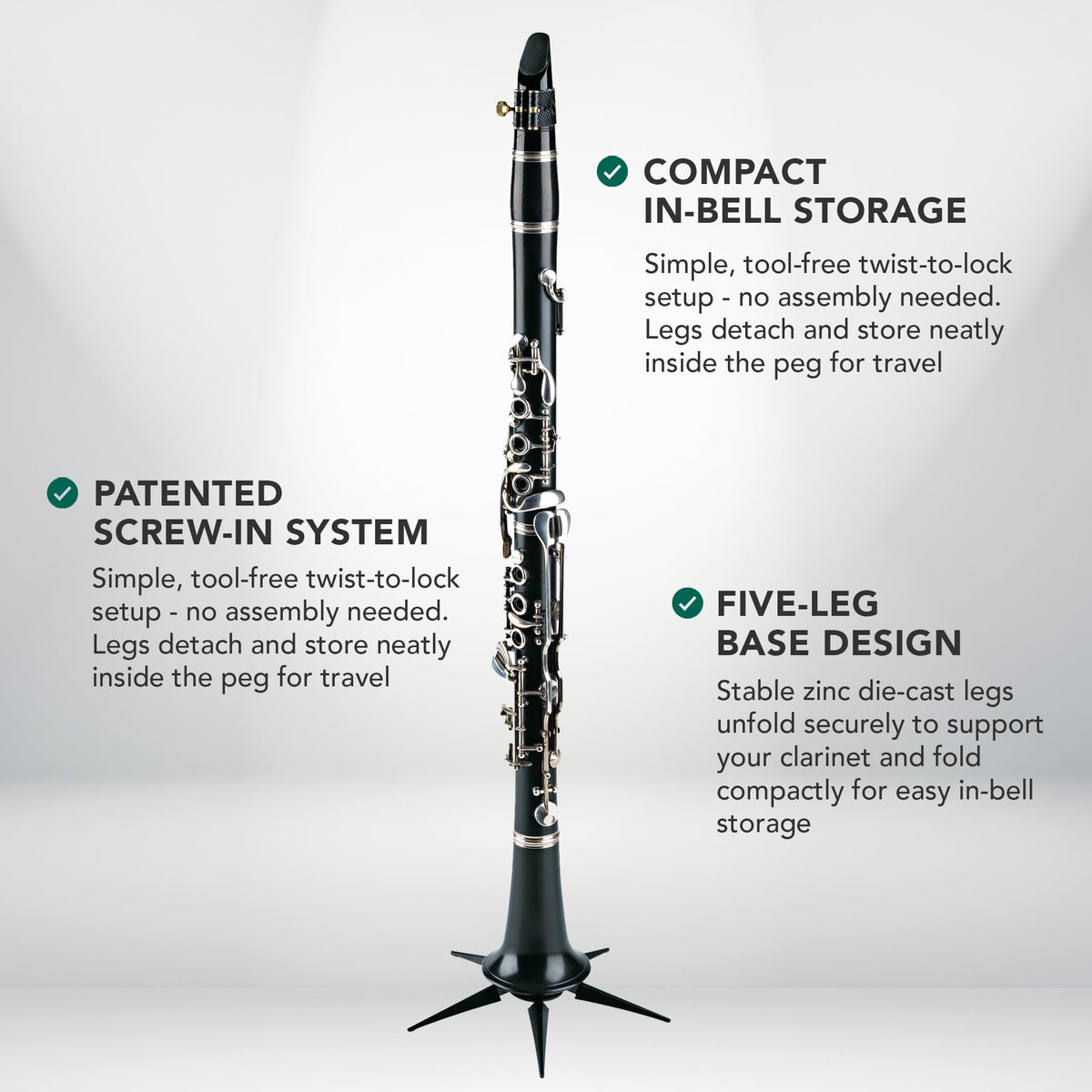 Portable Clarinet Stand N430414