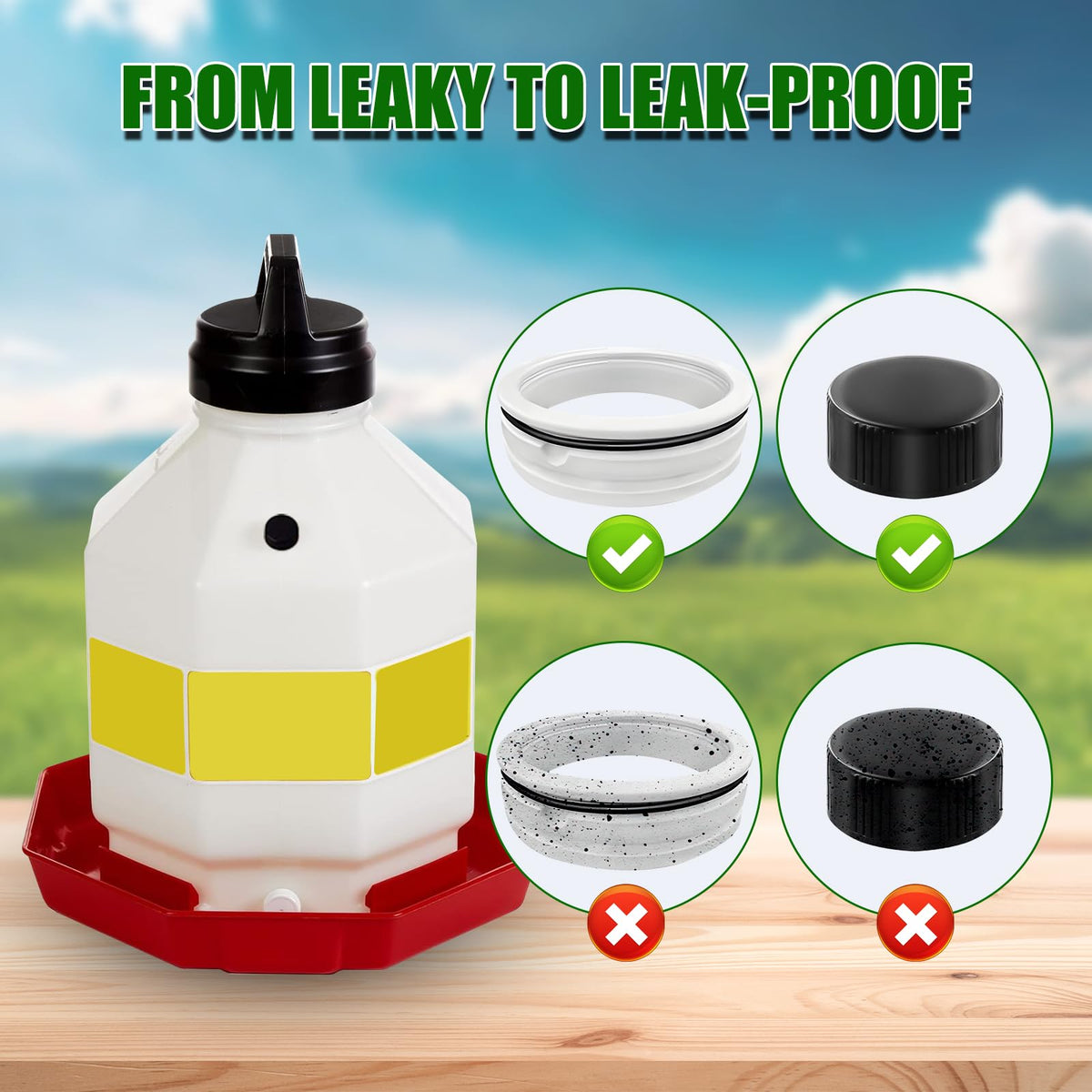 Poultry Waterer Replacement Parts Kit Y493