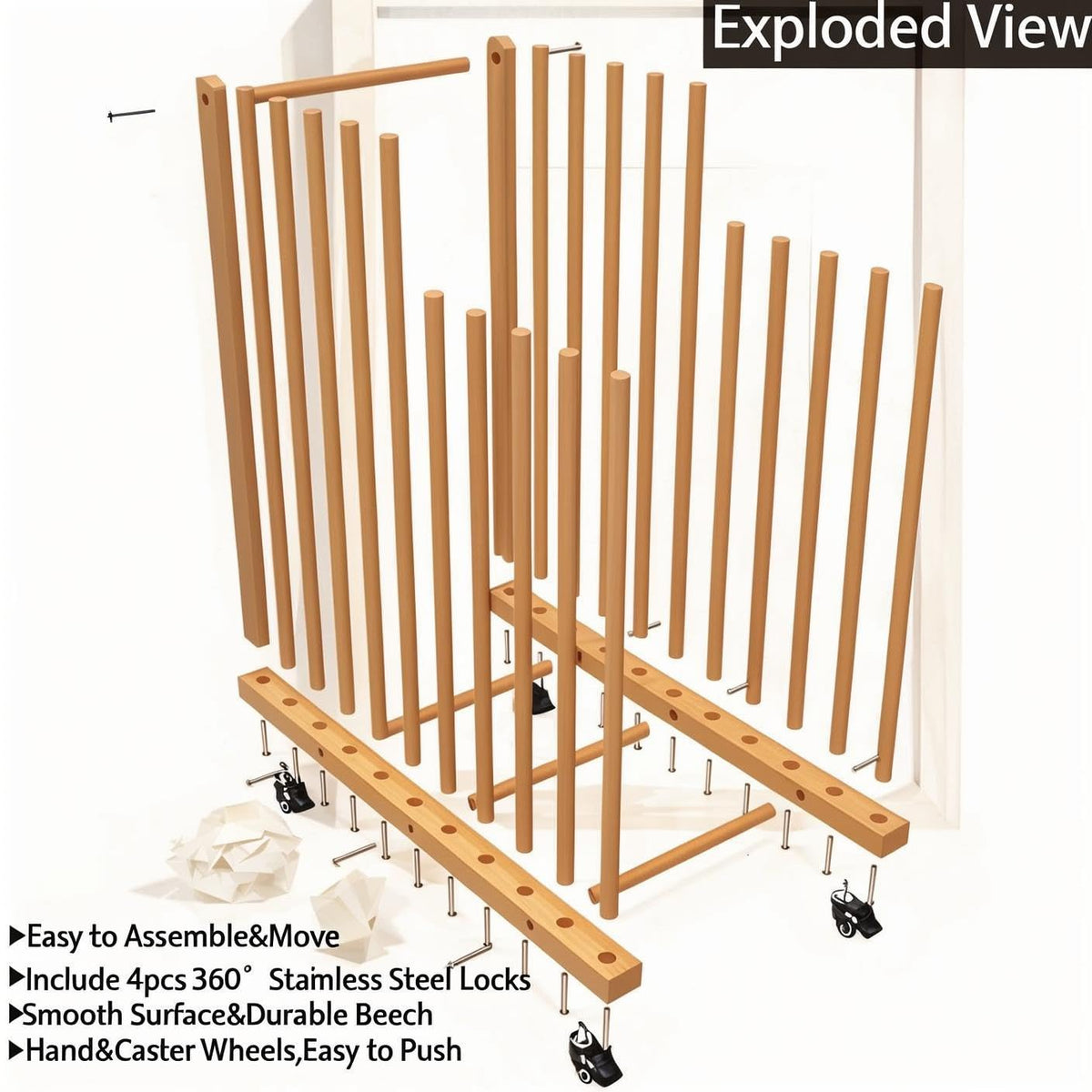 Art Storage Rack with Wheels L6093