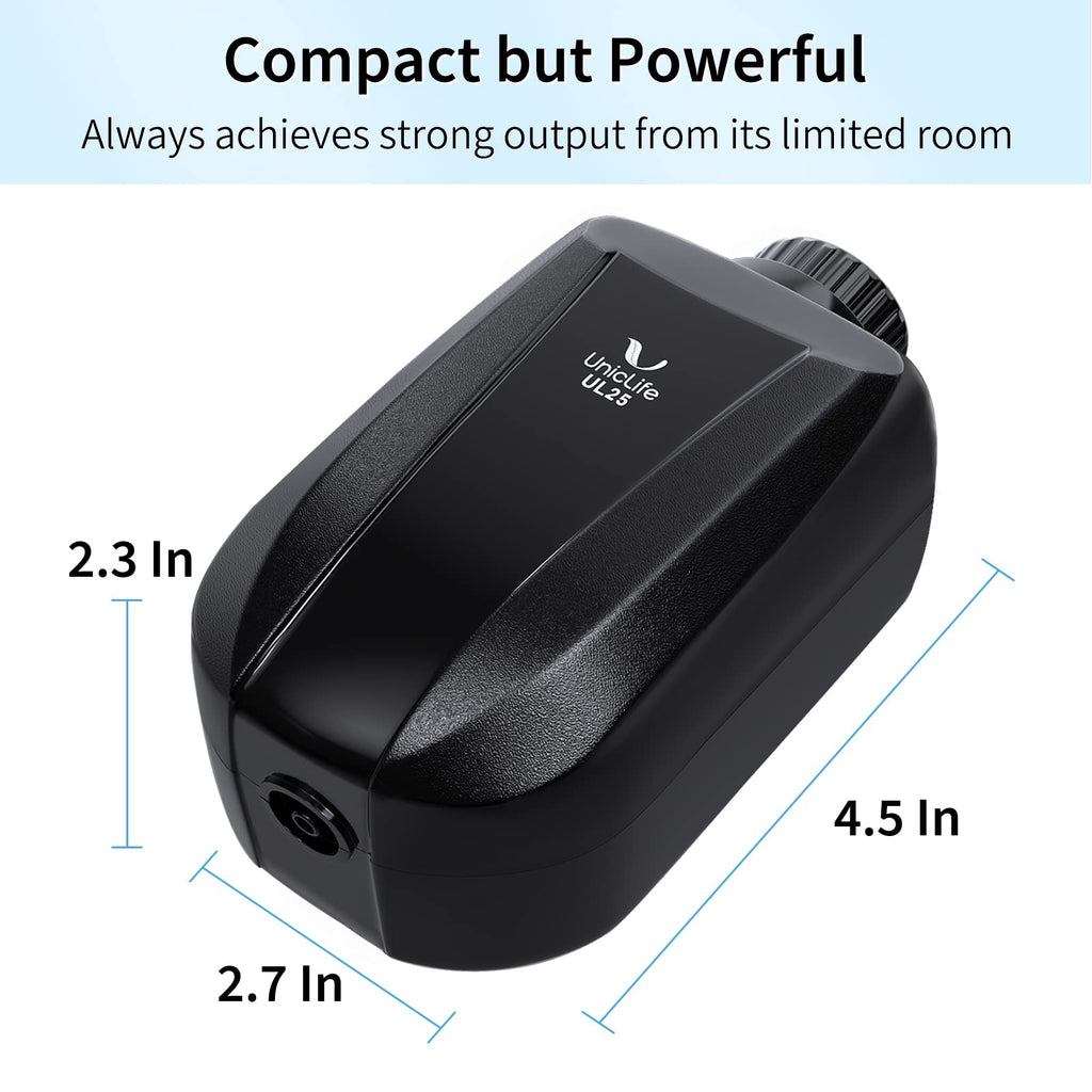 Aquarium Air Pump Dual Outlet Fish Tank Aerator I866956