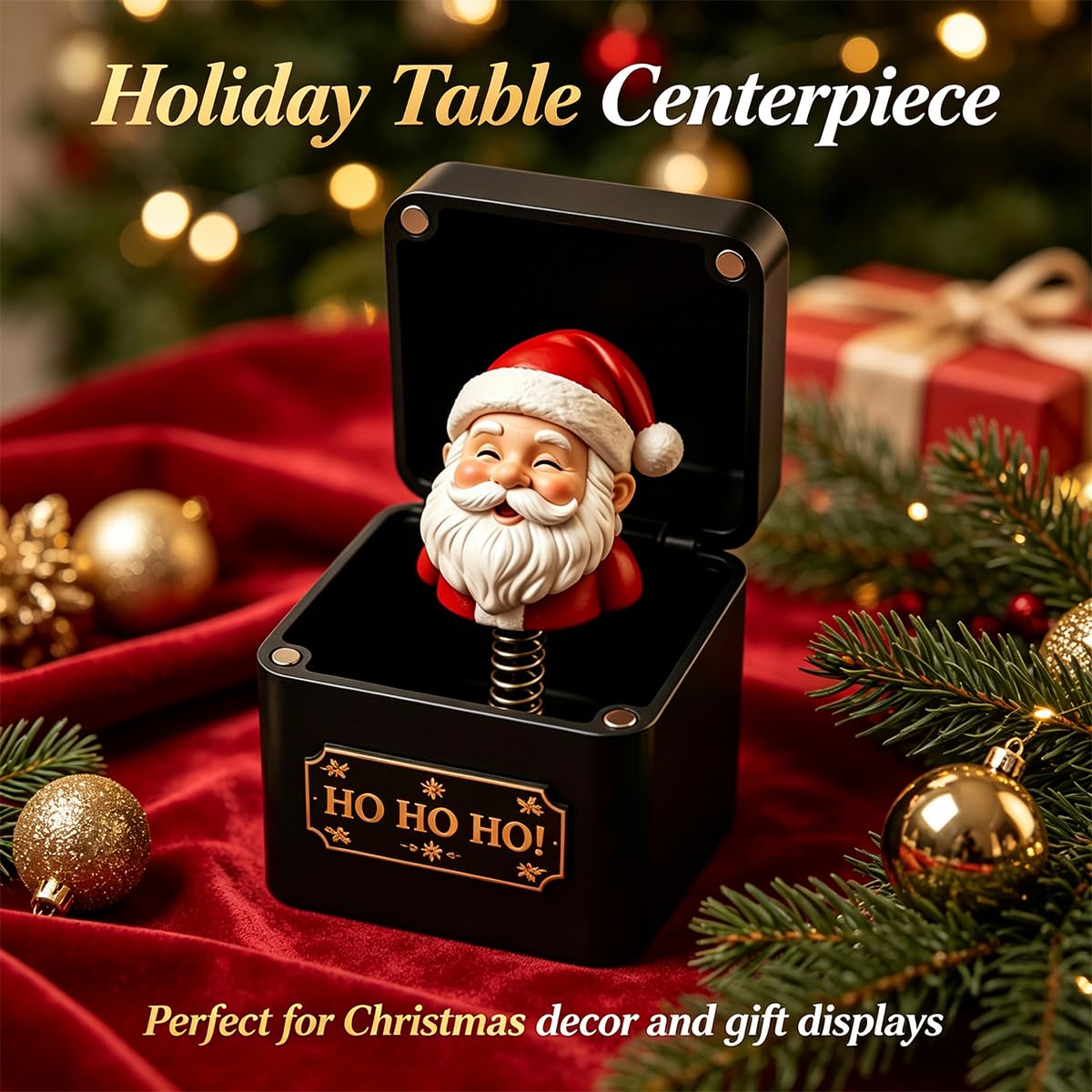 Black & Gold Pop-Up Jack in the Box I53703