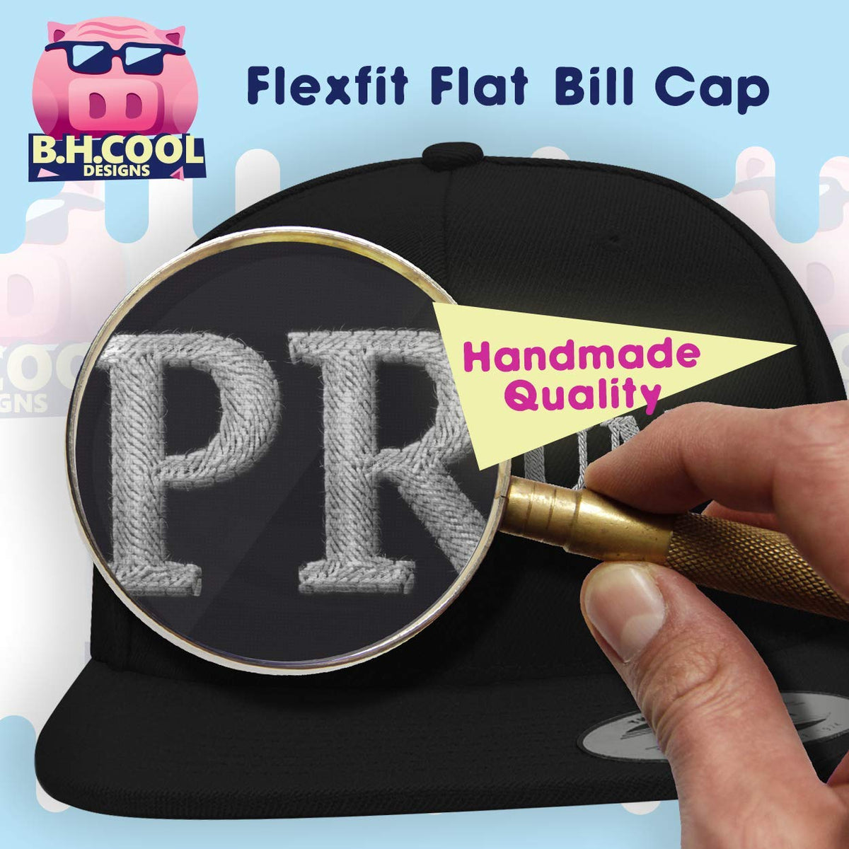 Flat Bill Fitted Hat K380255