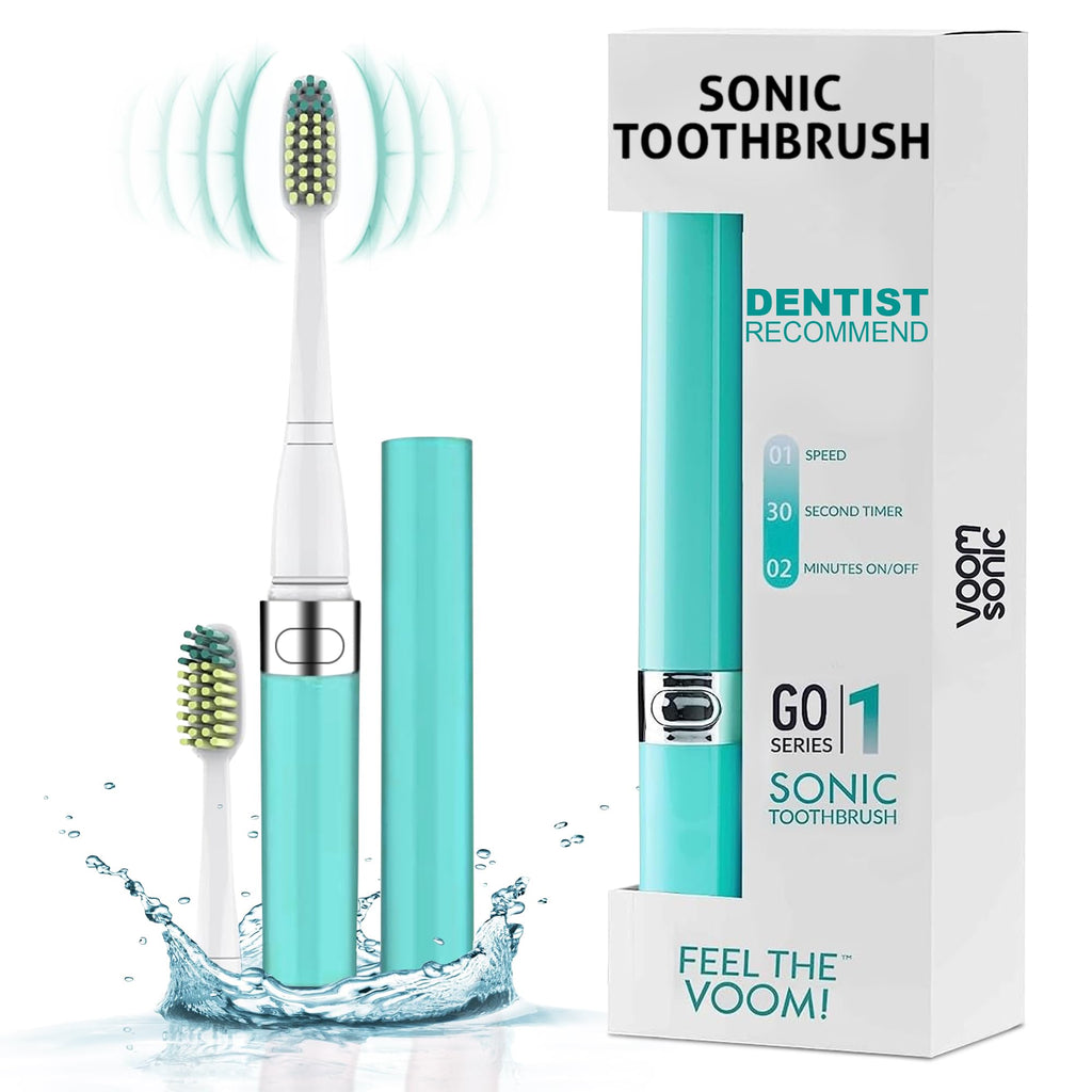 Black Blue 2-Pack Travel Electric Toothbrush Y480741