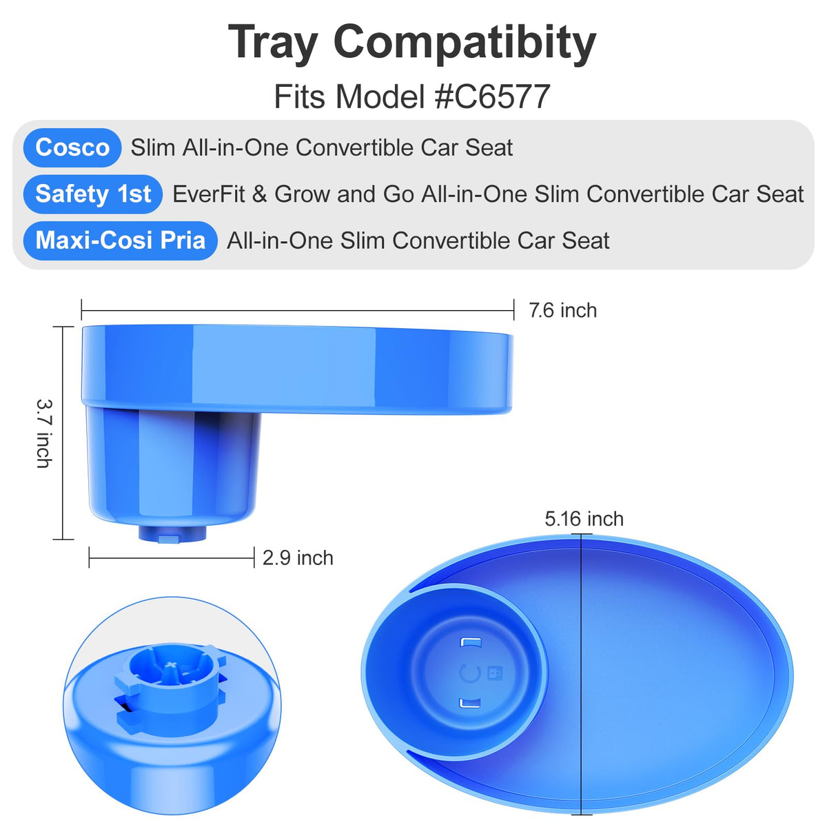 2 Pack Car Seat Cup Holder V8442