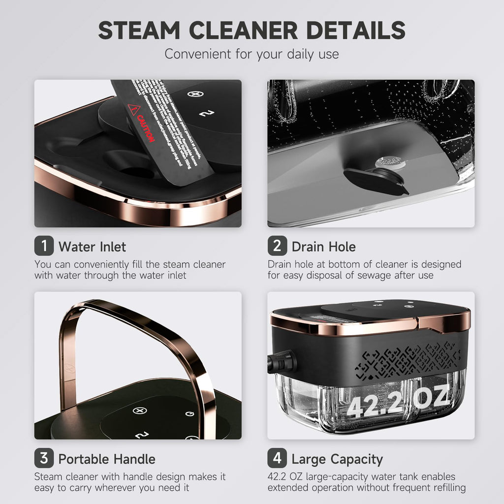Steam Cleaner with Replacement Heads B189668
