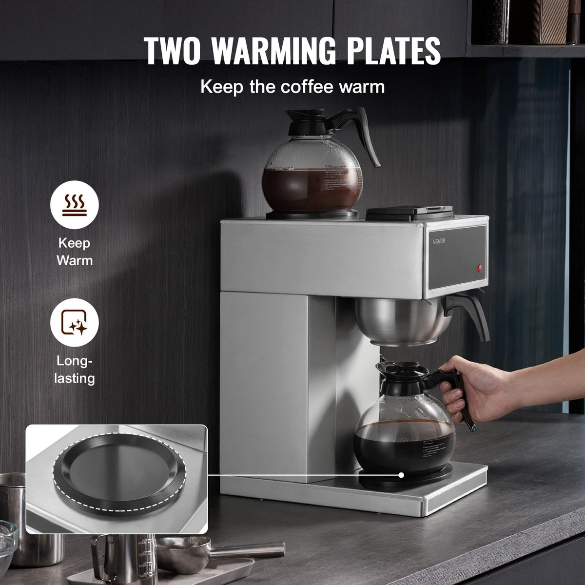 Commercial Drip Coffee Maker 12 Cups Y10746