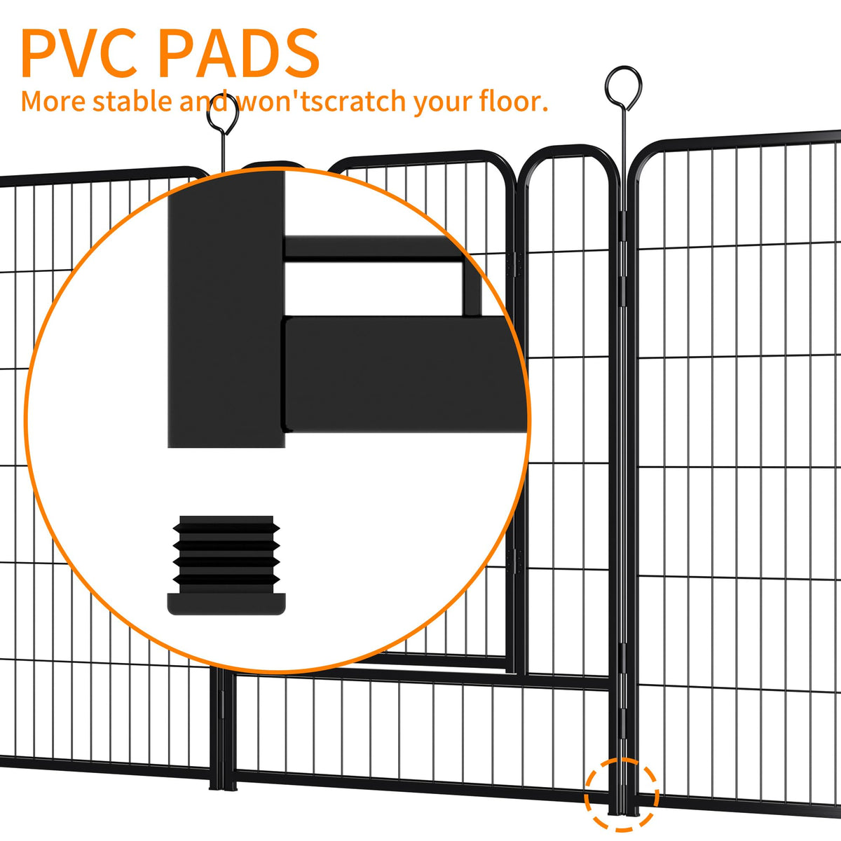 Heavy-Duty Iron Exercise-Pen System Portable Yard Camping Kennel Alternative T835