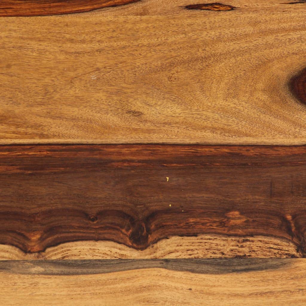 Industrial Coffee Table Solid Sheesham Wood with Metal Legs Q5689