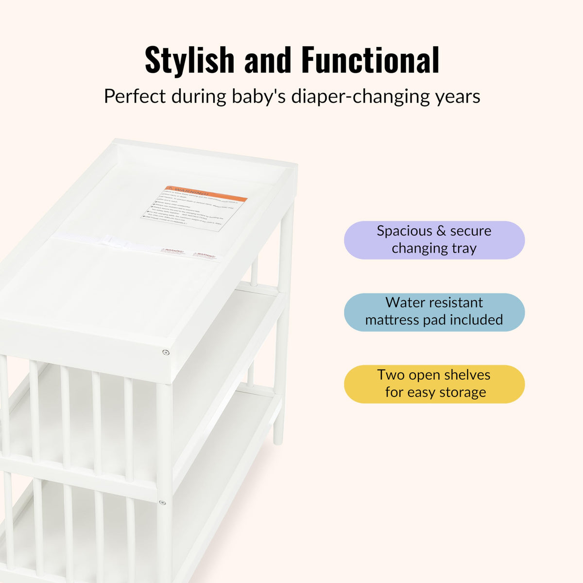 White Changing Table O1101