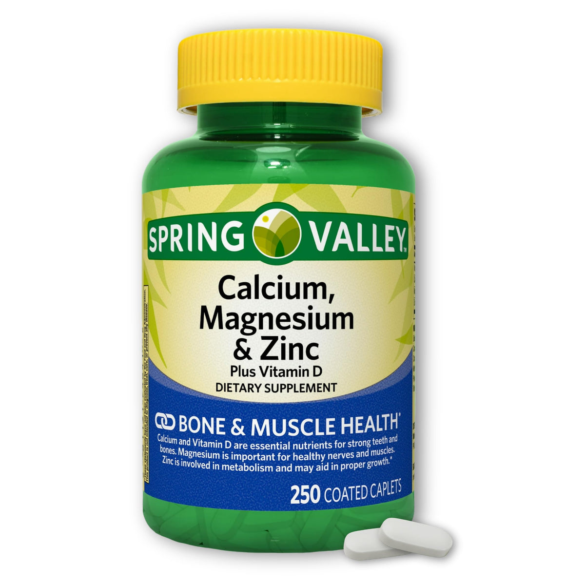 Calcium Magnesium Zinc with D3 Caplets 250ct Y608