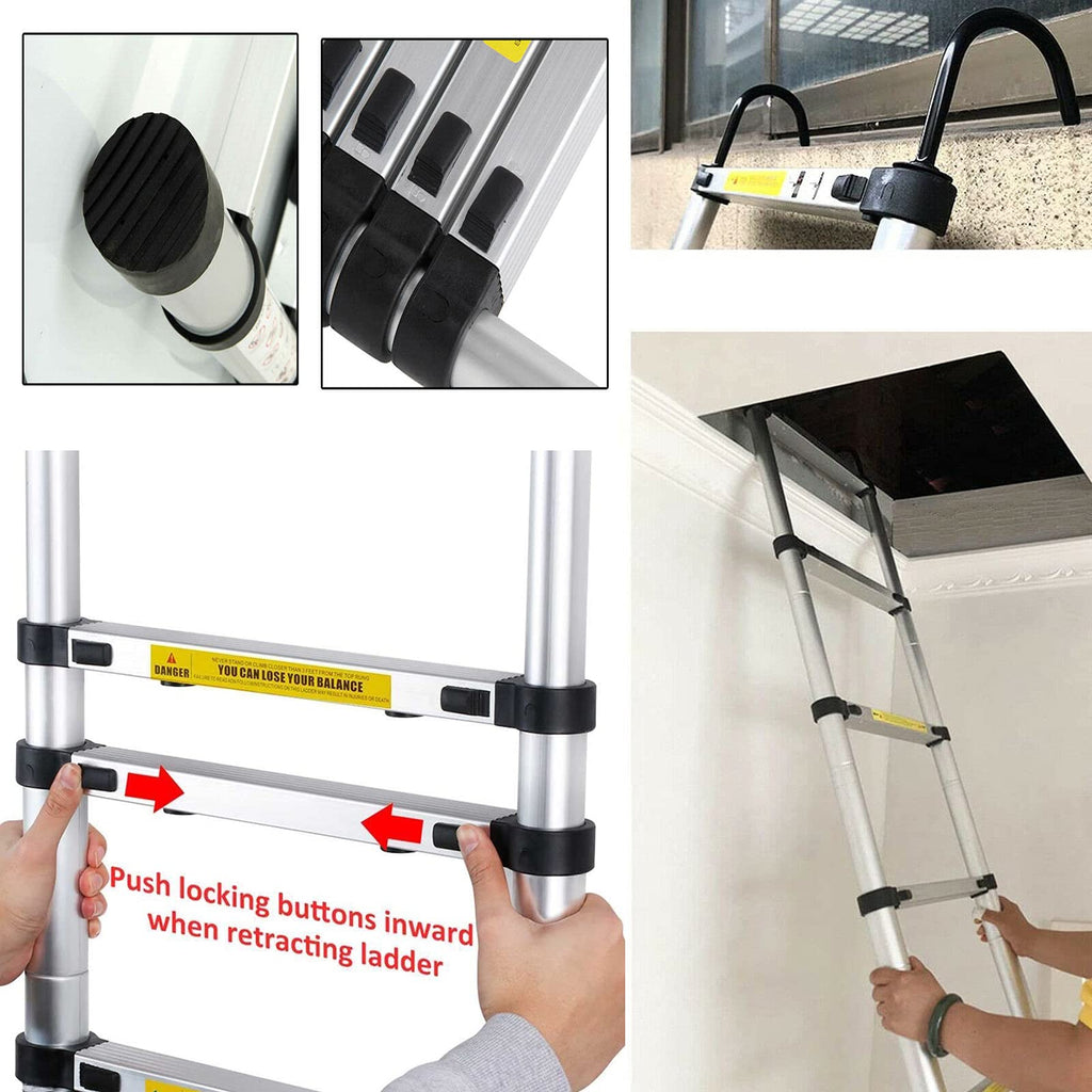 Telescoping Extension Ladder 20.34FT 330 Pound Capacity L72879