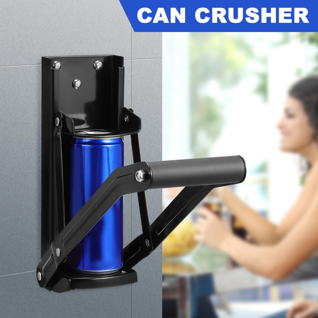Wall Mounted Can Crusher with Folding Handle V807189