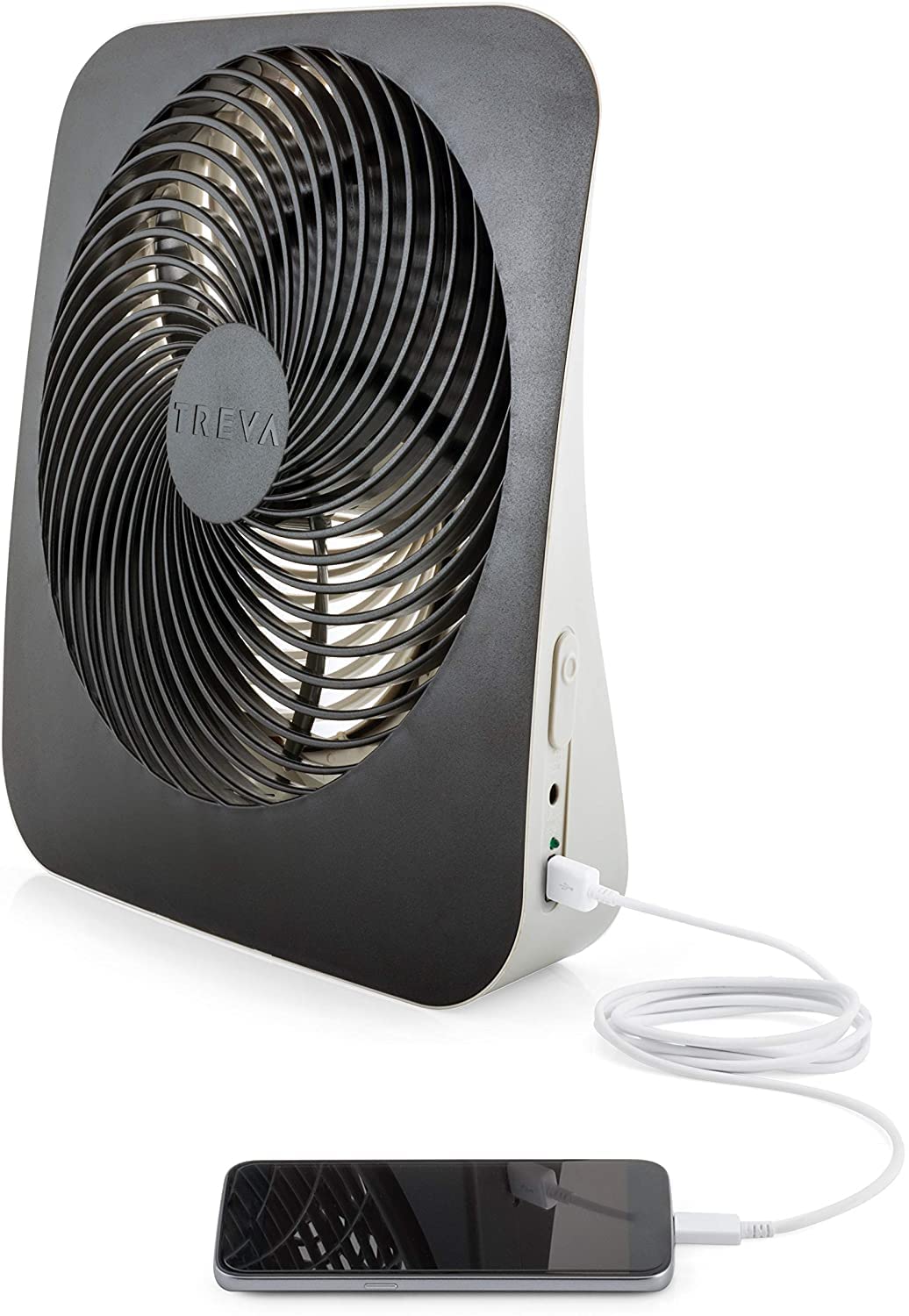 10 in Portable Desk Fan 2-Speed with USB Port Y416067