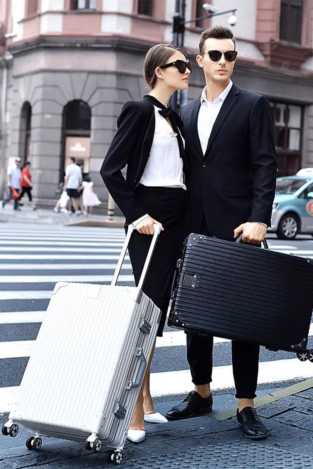 Zipperless Aluminum Frame 20 Inch Carry On Suitcase D837741