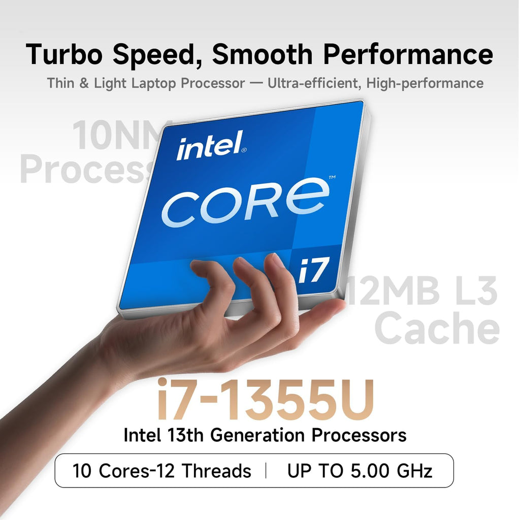 15.6" Touchscreen Laptop, 8GB DDR5 RAM, 512GB SSD, Intel i7-1355U I881948