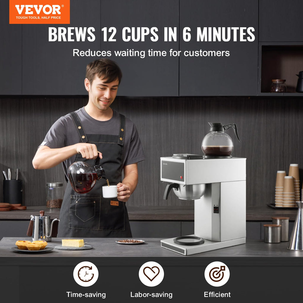 Commercial Drip Coffee Maker 12 Cups Y10746