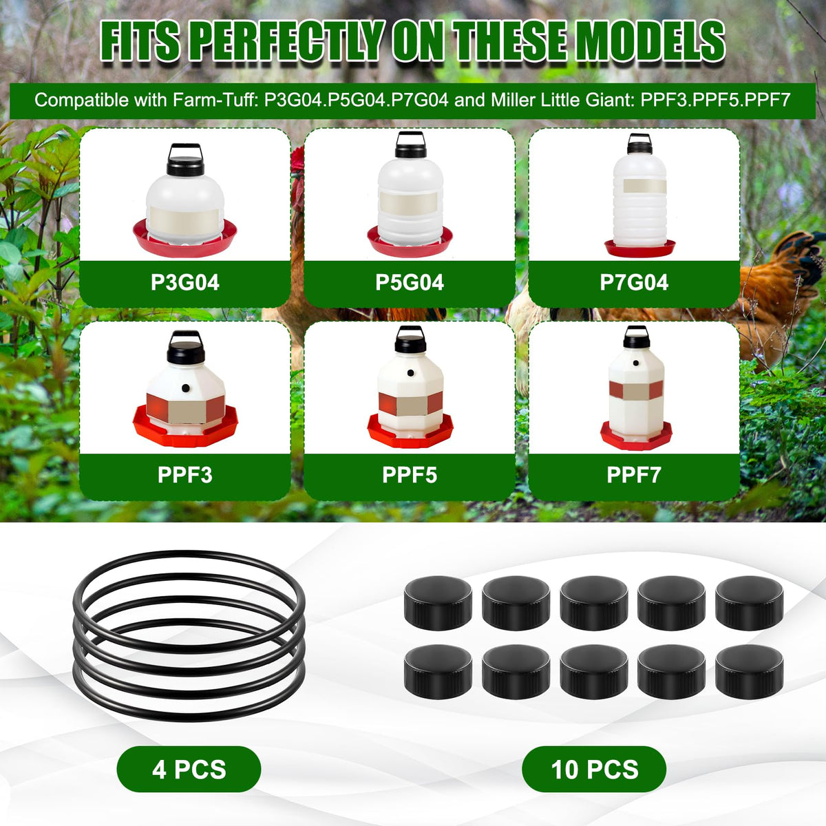 Poultry Waterer Replacement Parts Kit Y493