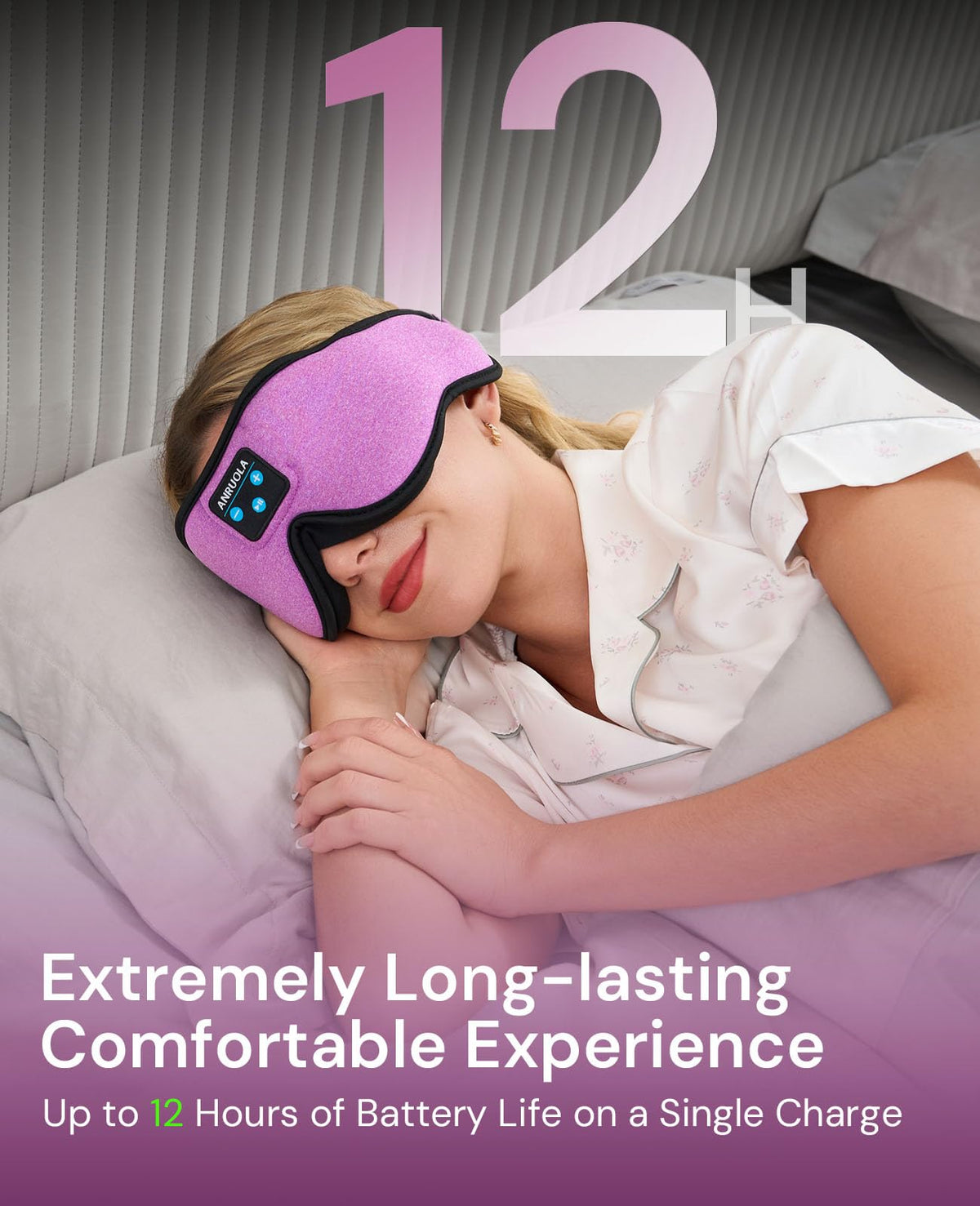 Bluetooth Sleep Mask with Blackout Eye Mask E93734