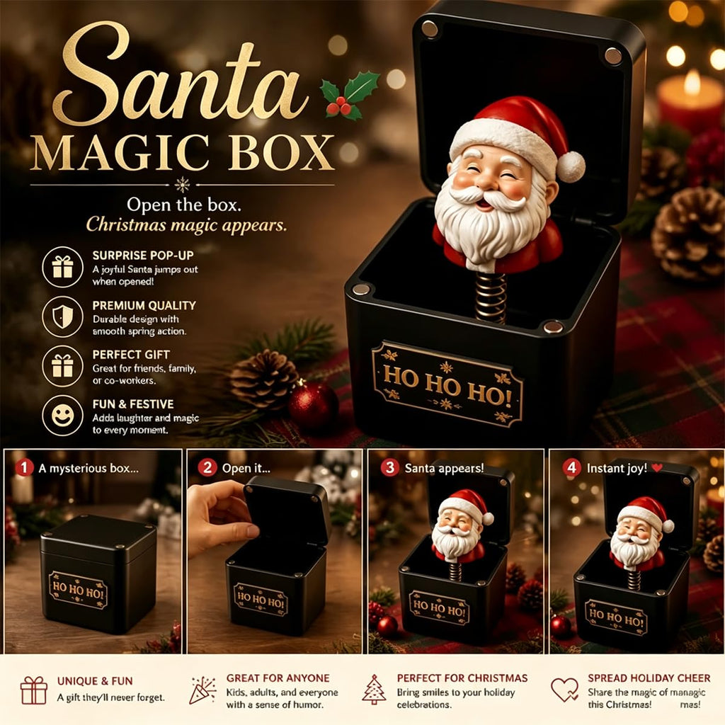 Black & Gold Pop-Up Jack in the Box I53703