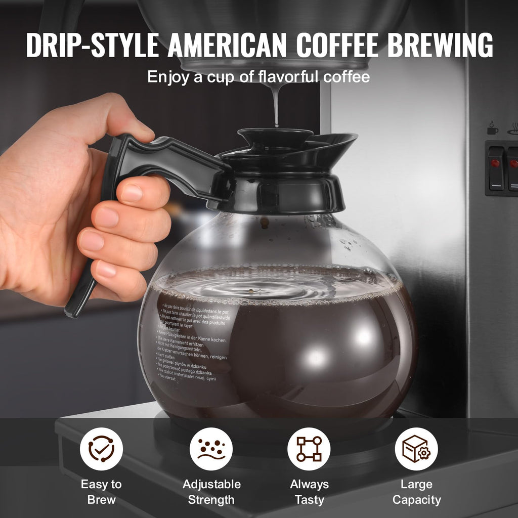 Commercial Drip Coffee Maker 12 Cups Y10746