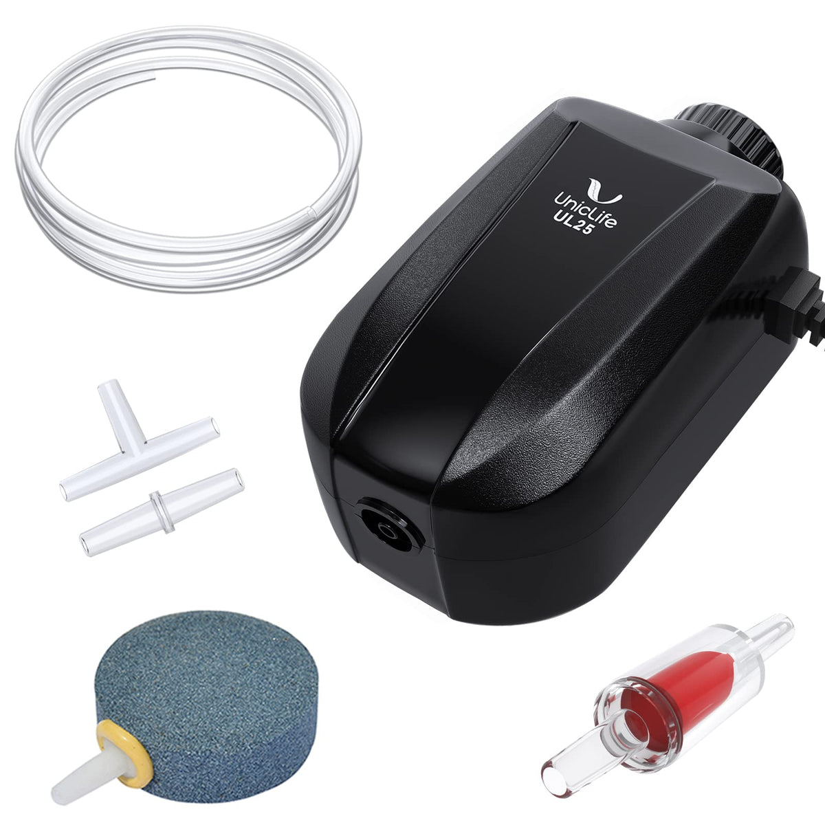 Aquarium Air Pump Dual Outlet Fish Tank Aerator I866956