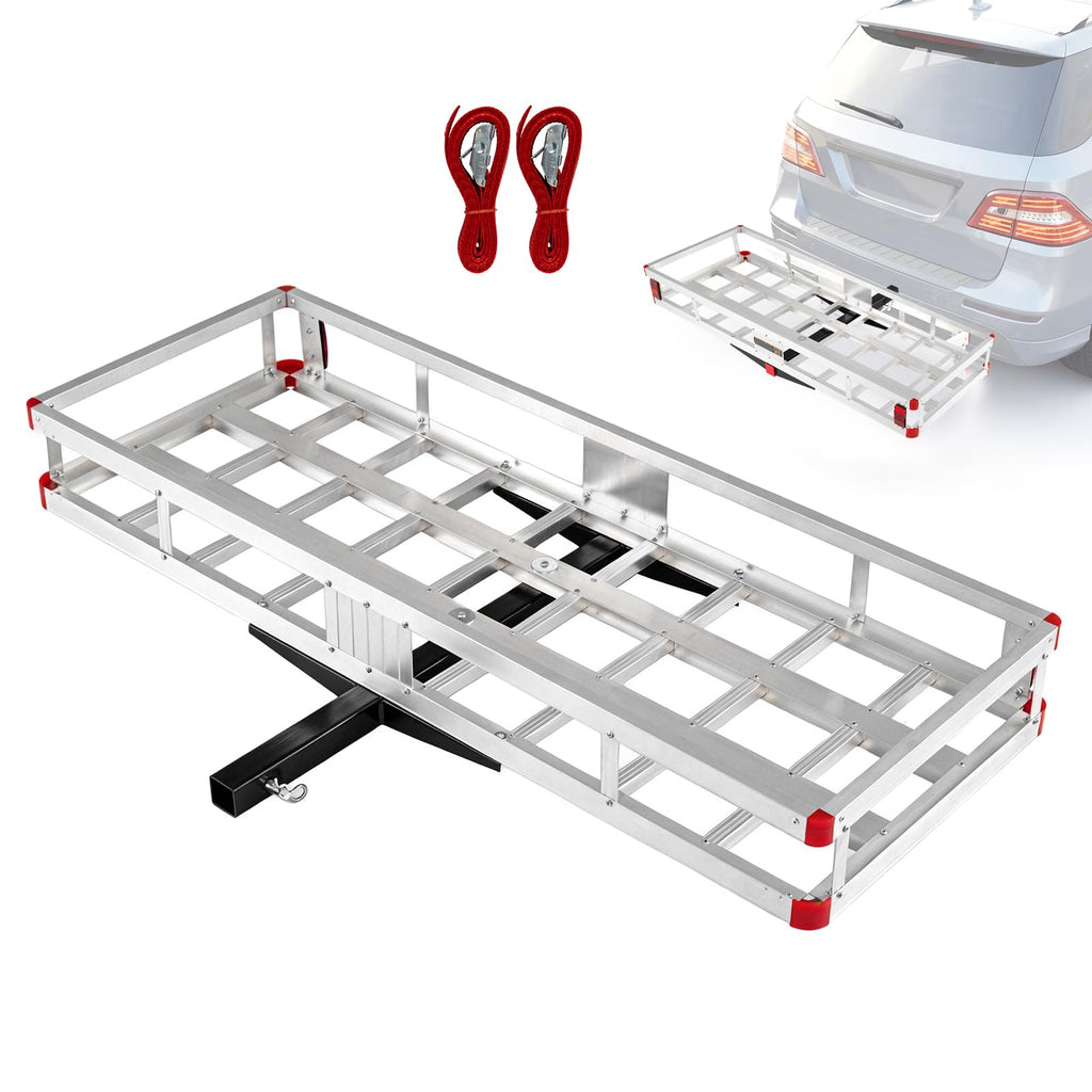 Aluminum Hitch Mount Cargo Carrier with 500LBS Capacity P723