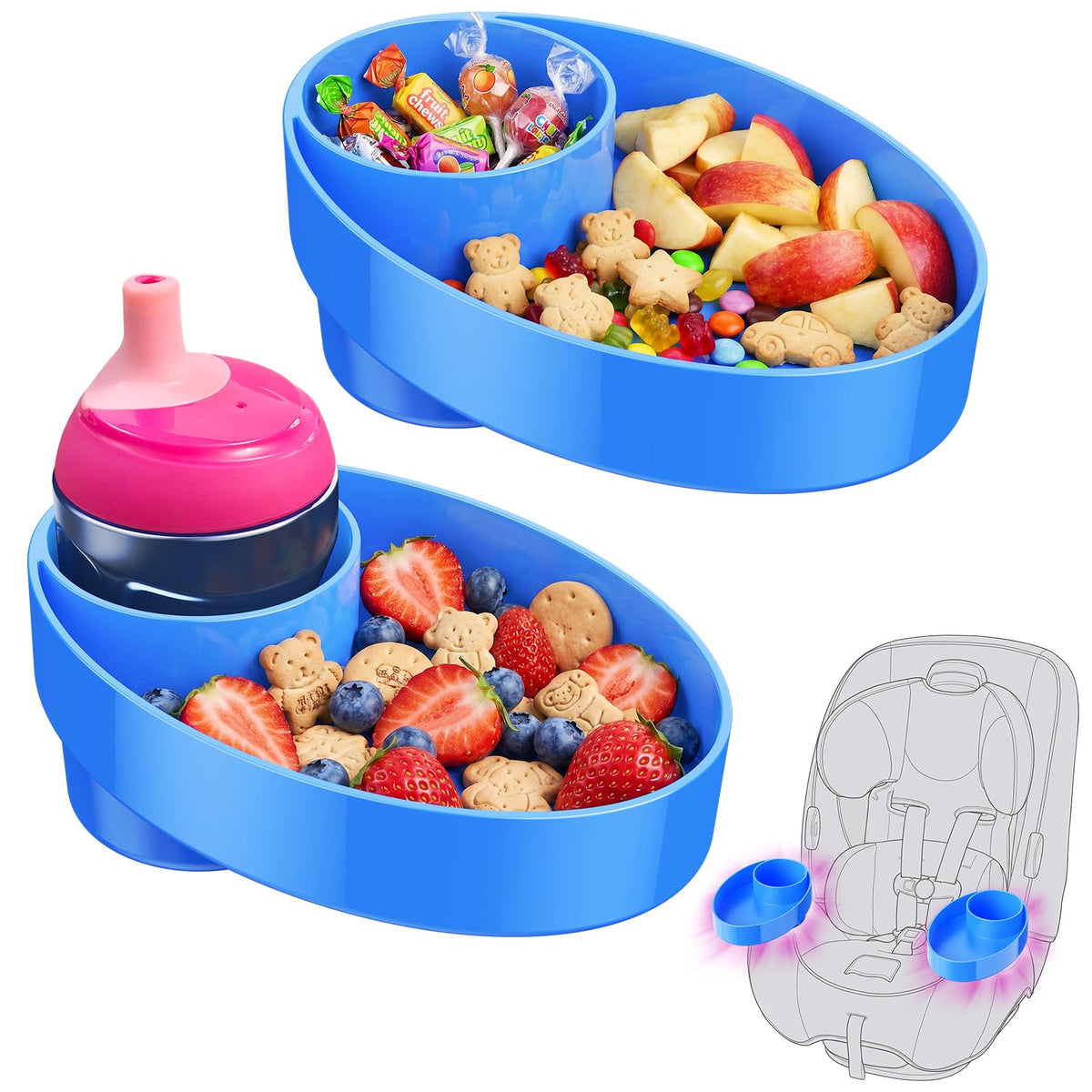 2 Pack Car Seat Cup Holder V8442