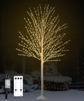 6FT Lighted Birch Tree with 880 LED Lights S9774