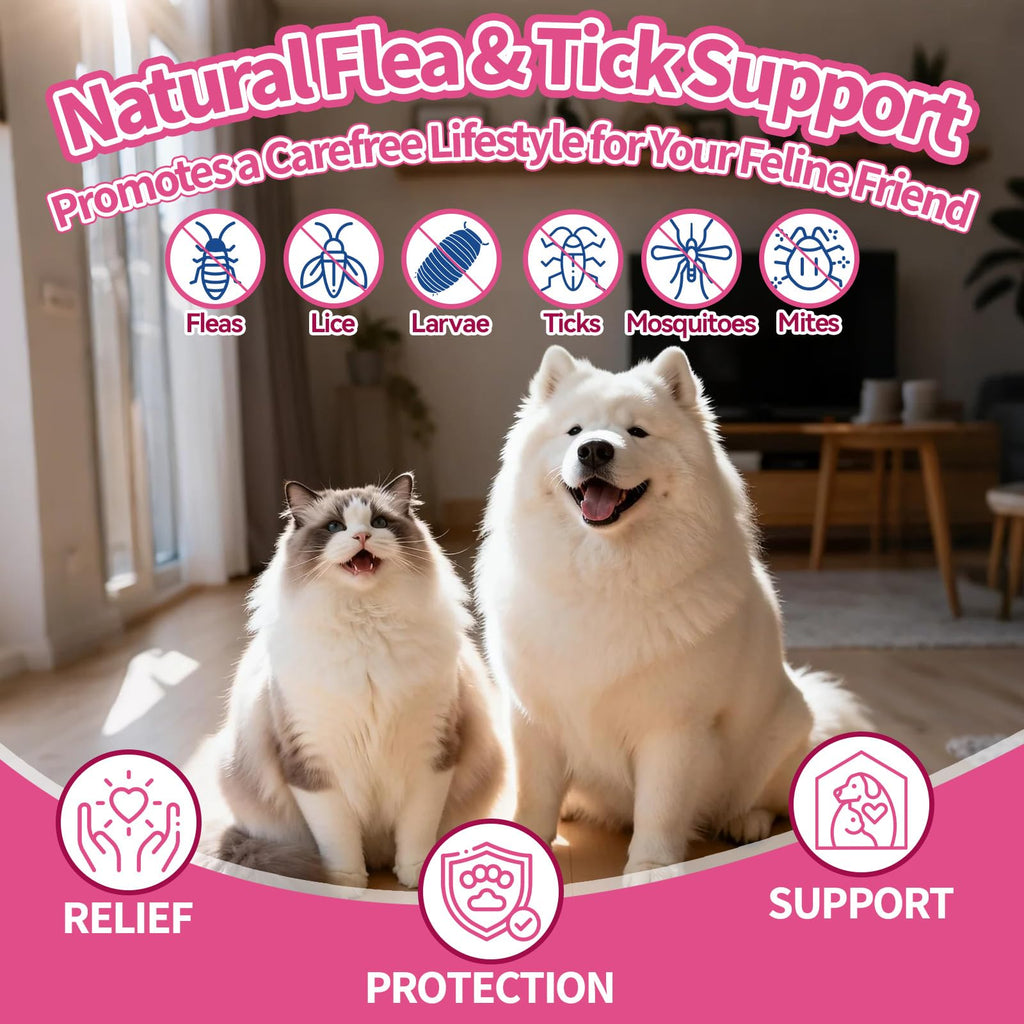 Natural Oral Flea and Tick Drops with Multivitamin for Pets H169