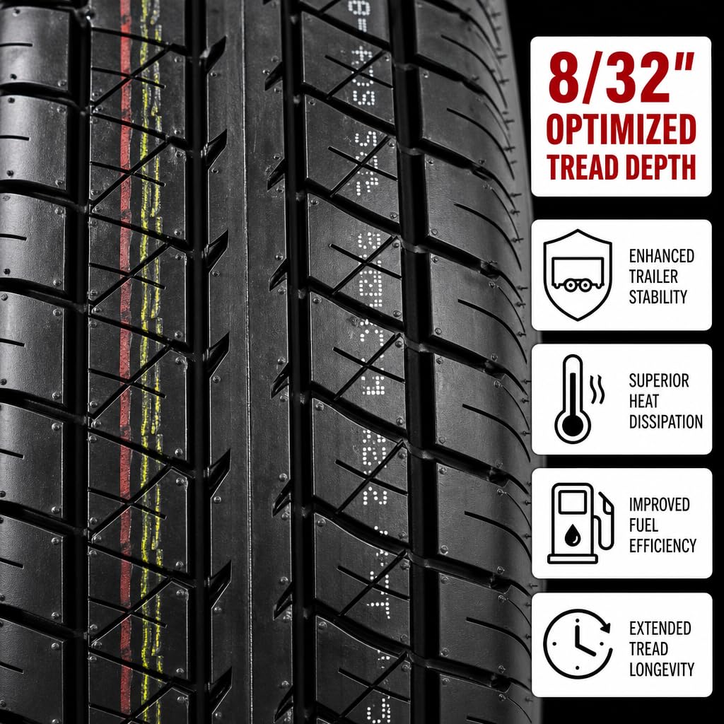 2-Pack Trailer Tire Rim Assembly 4.80-12 12 5 Lug Silver K810