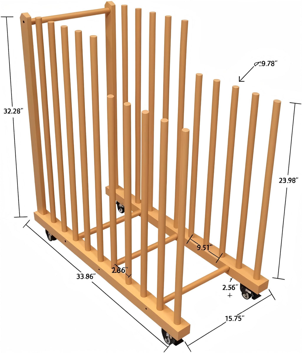 Art Storage Rack with Wheels L6093