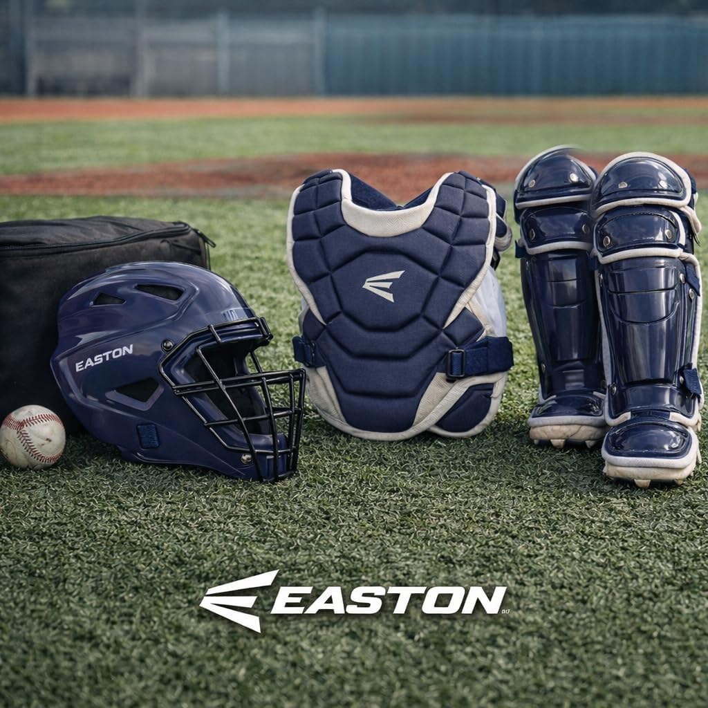 Black 3-Piece Catcher's Set with NOCSAE Certified Helmet, Chest Protector & Leg Guards M70469
