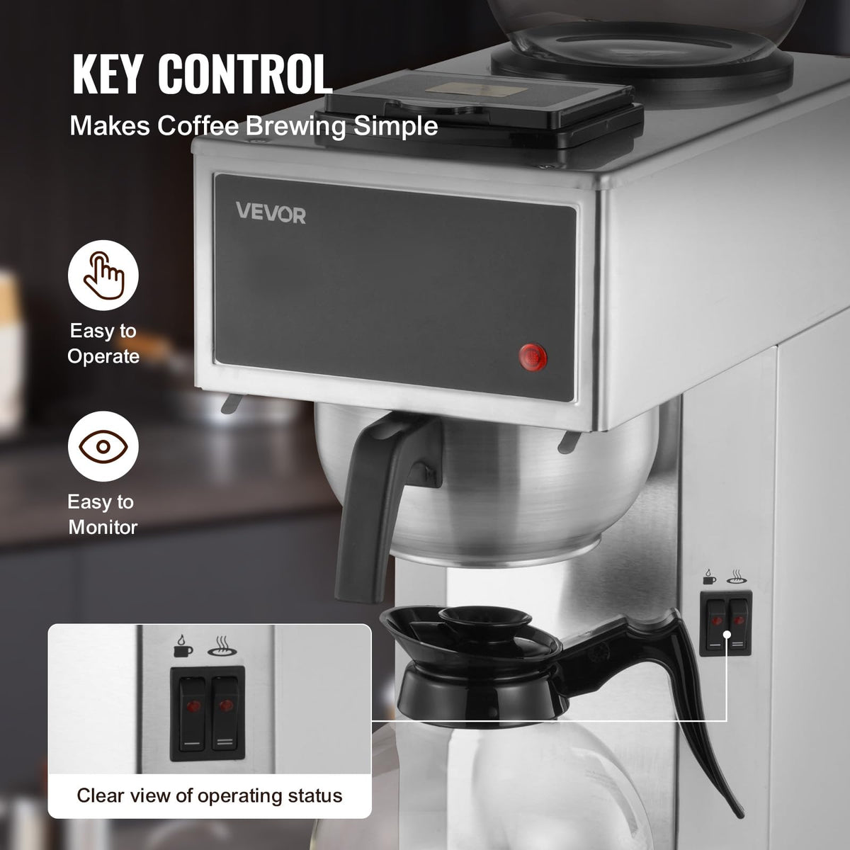 Commercial Drip Coffee Maker 12 Cups Y10746