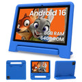 Android 16 Kids Tablet 10 Inch HD Display 8GB RAM 64GB ROM Blue P102