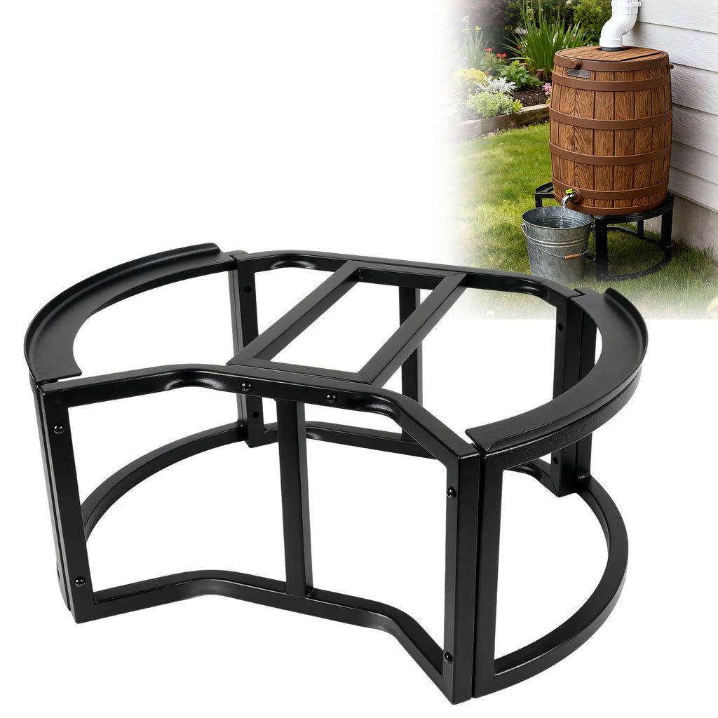 Heavy-Duty Stainless Steel Rain Barrel Stand E9784