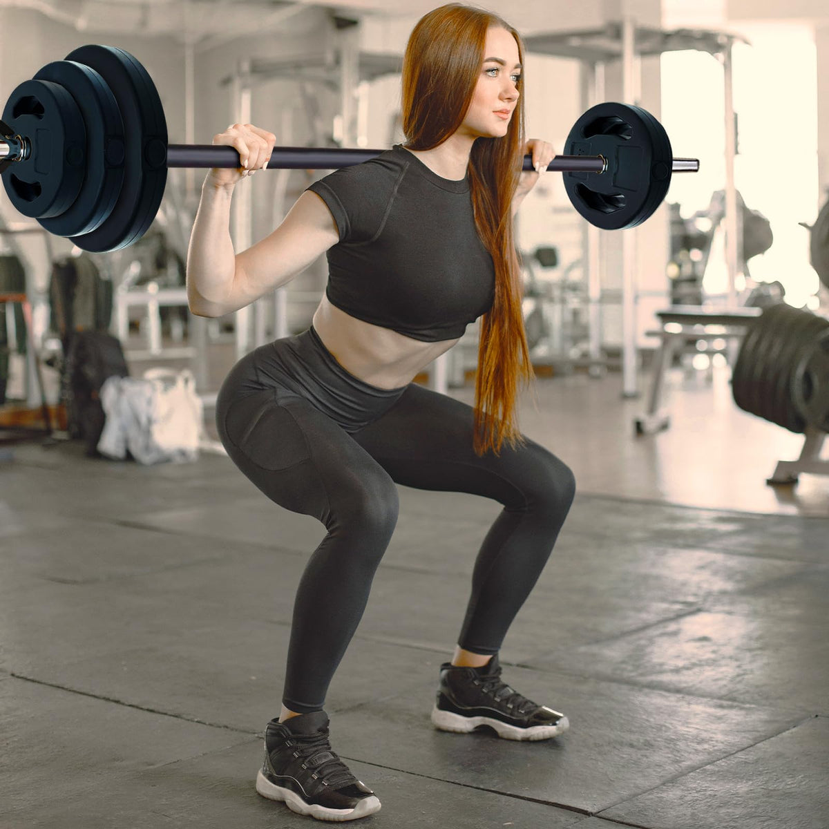 Adjustable Barbell Weight Set Q778688
