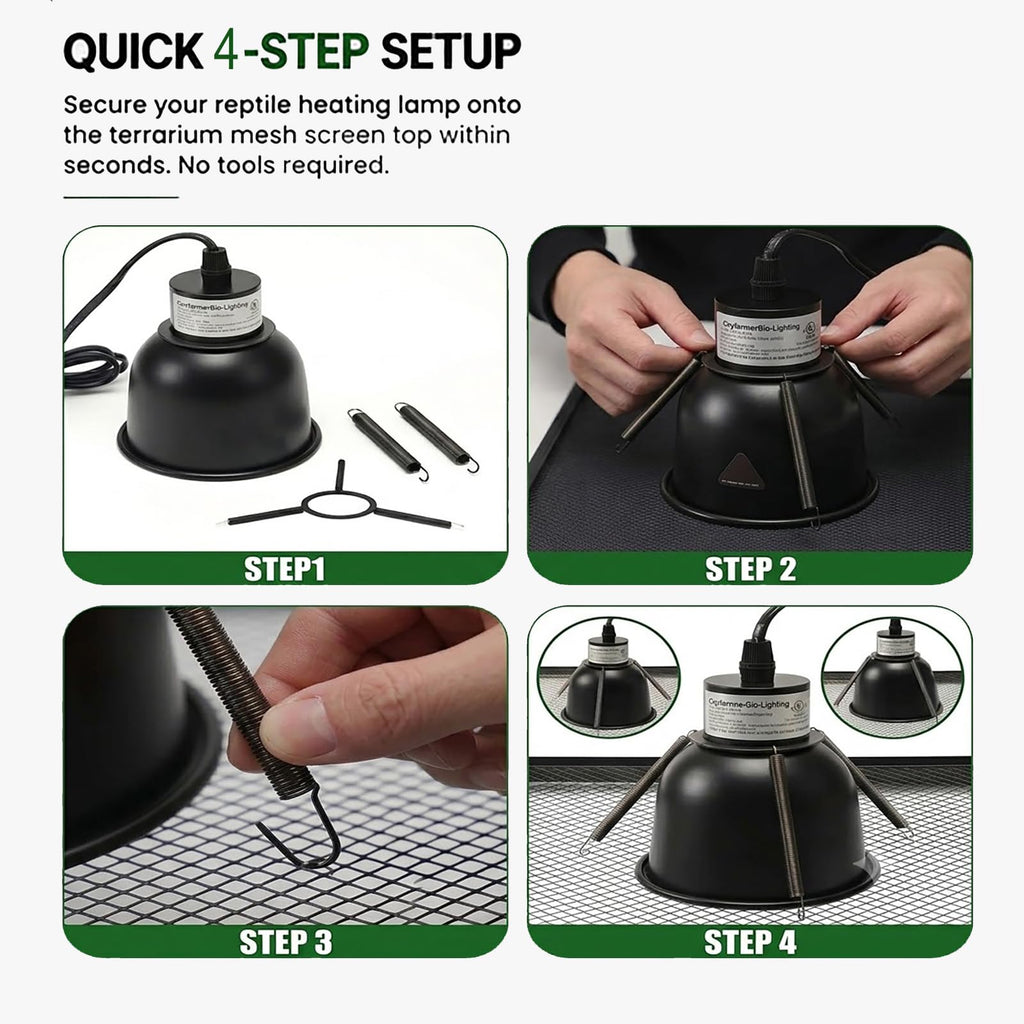 Black Lamp Fixture Mounting Spring Clips X933