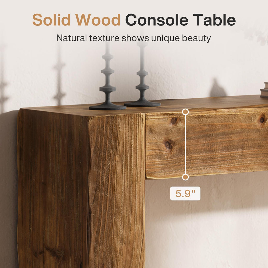 Solid Wood 63-Inch Console Table G654