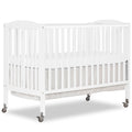 Full Size 2-in-1 Folding Baby Crib White U803