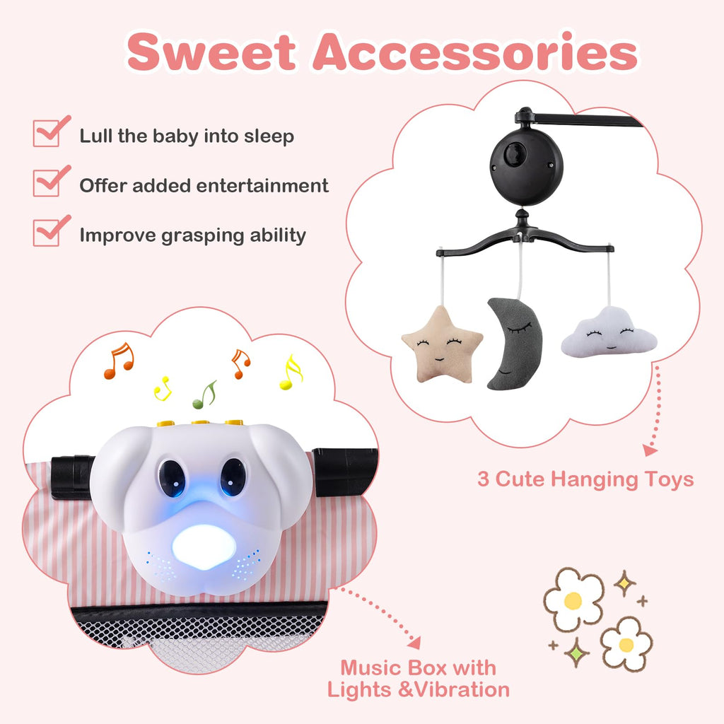 3 in 1 Pack and Play Portable Baby Playard with Bassinet G838524