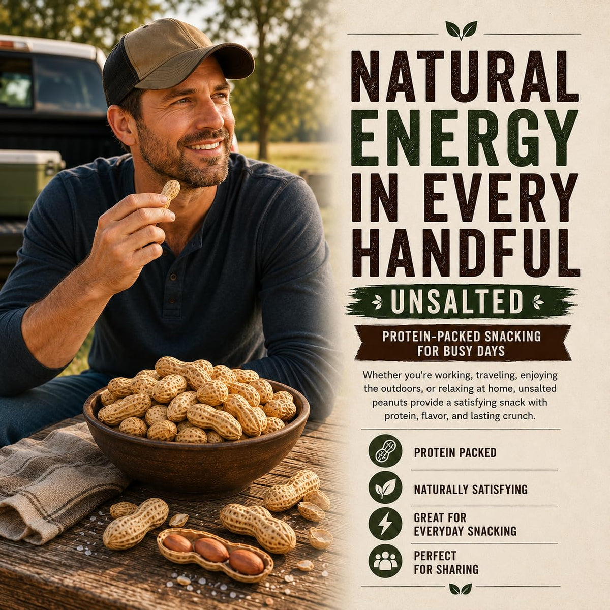 4 LB Unsalted Roasted Peanuts In Shell I1132